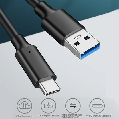 USB3.2 10Gbps Type C Cable USB A to Type-C 3.2 Data Transfer USB C SSD Hard Disk Cable PD 60W 3A Quick Charge 3.0 Charge Cable