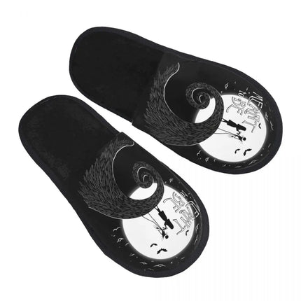 Custom Halloween Nightmare Before Christmas House Slippers Warm Jack Skellington Memory Foam Fluffy Slipper Indoor Outdoor Shoes