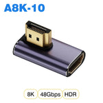UGOURD HDMI2.1 Cable Adapter mini micro hdmi to HDMI 2.1 Converter 48Gpbs 8K60HZ 4K120HZ for HDTV Projector PS4 PS5 Laptop PC