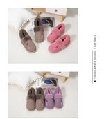 Eyriphy Winter Warm Plush Slippers Women Comfort Warm Cotton Shoes Soft Sole Indoor Outdoor Bedroom Slides Female Lovely Slipper