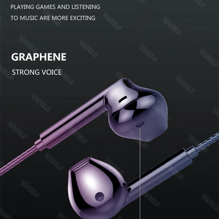 VAORLO 3.5mm/Type-C Wired Headphones Heavy Bass In Ear Earphone With Mic USB C Stereo Earbuds Gaming Headset For Samsung iPhone