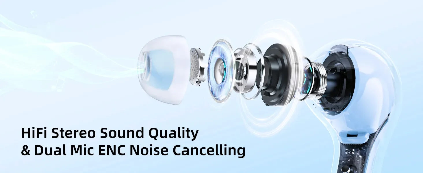 T8 PRO Tws Bluetooth Earbuds Transparent with LED Digital Display Wireless In-Ear Earphone for Xiaomi Huawei iPhone Headphone