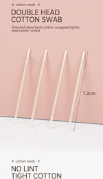 100/300 Pcs Disposable Ultra-small Cotton Swab Brush Lint Free Micro Wood Makeup Brushes Eyelash Extension Glue Removing Tools