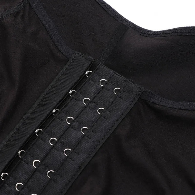 Fajas Shapewear High Compression Bodysuit Girdles with Brooches Bust for Daily and Post-Surgical Use Slimming Sheath Belly Women