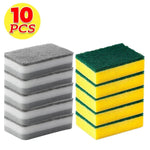 30/5pcs Magic Cleaning Sponges Double-sided Reusable Kitchen Sponge Wipes Pan Pot Dishwashing Scouring Pads Brush Clean Tools