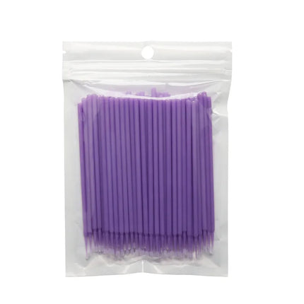 100PCS Disposable MicroBrush Eyelashes Extension Individual Lash Removing Swab Micro Brush For Eyelash Extension Tools