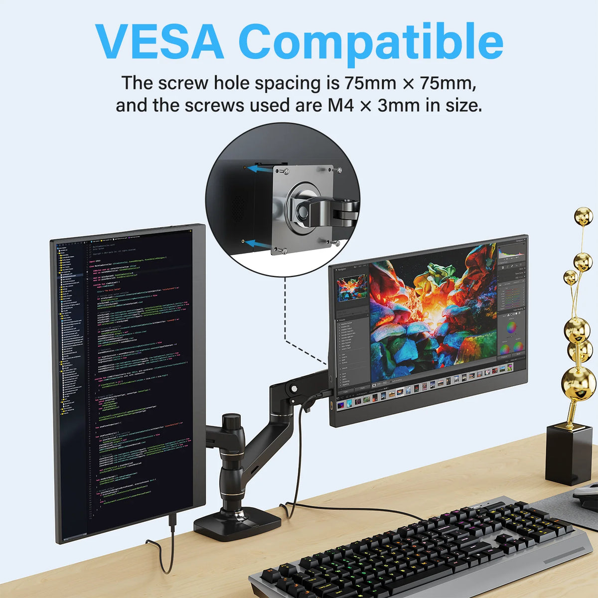 Amoudo 15.6 Inch 1920x1080P  60HZ Portable Monitor Extend Display IPS LCD Panel Penhole Stand VESA USBC Mini HDMI Mobile Display Portable Monitor