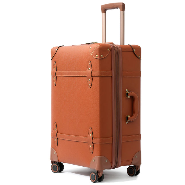 Urecity Vintage Luggage Sets Luxury Suitcase Set For Men & Women Retro Luggage with Double Spinner Wheels Rolling Suitcases Hot