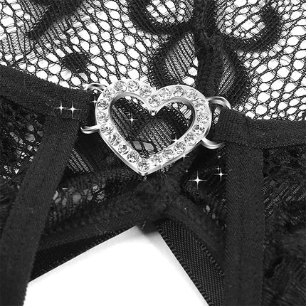 Transparent Lingerie For Women Super Hot Erotic Underwear Sex Pajamas Crotchless Pornographic Lace Teddies Bodysuit Sexy Outfit