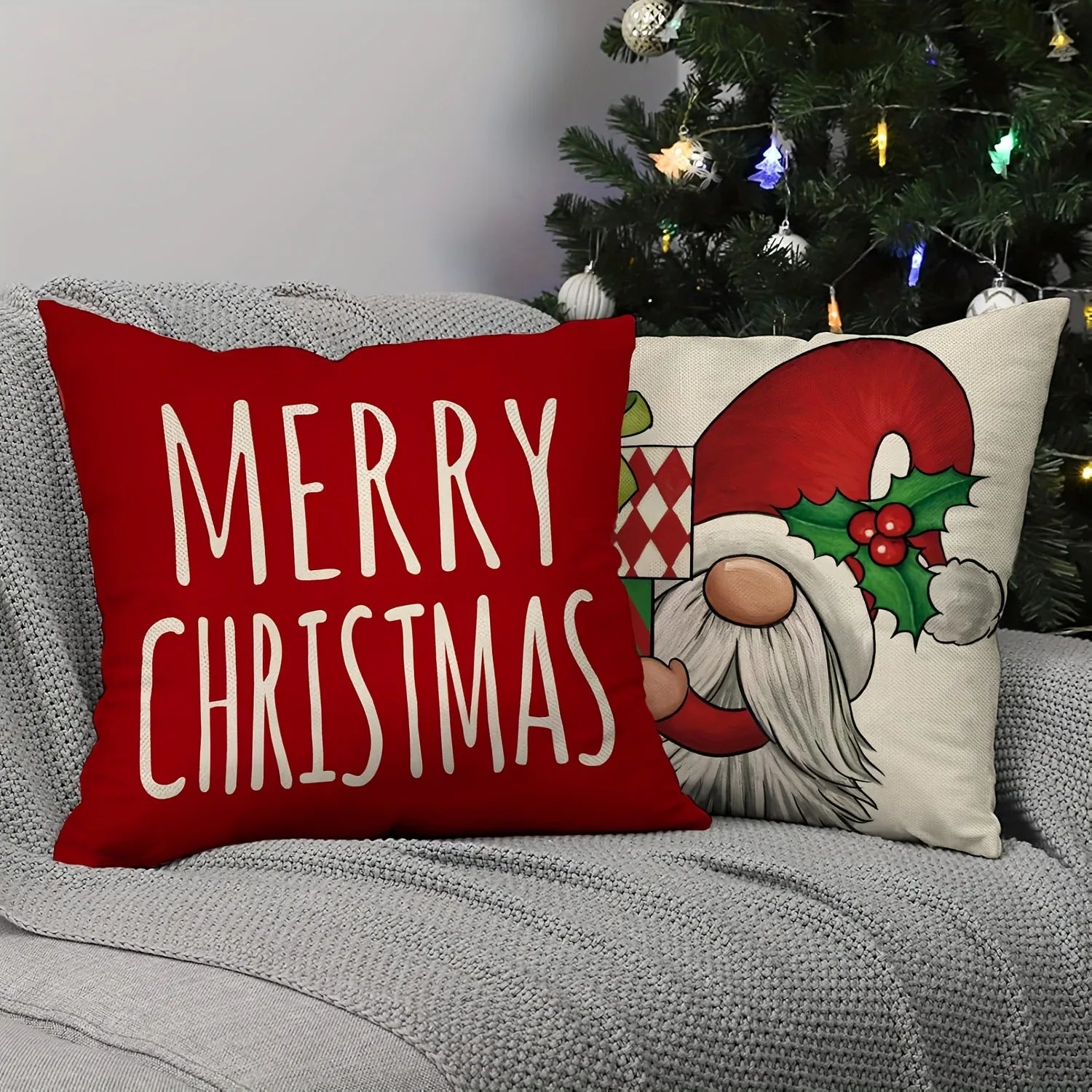 Christmas decoration pillowcase Merry Christmas New Year Gift Christmas Dwarf Pillow Cover Home Room Sofa Cushion Cover