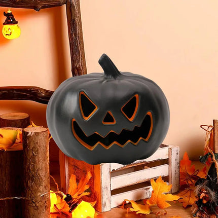 Cute Halloween Decor High-quality Plastic Pumpkin Spooky Halloween Pumpkin Lanterns for Indoor Outdoor Decor Light Up for Party
