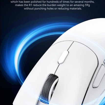 Attack Shark R1 Wireless Mouse Bluetooth Gaming Mouse PAW3311 Sensor,1000Hz Return-rate,Tri-mode,Ergonomic,Rechargeable