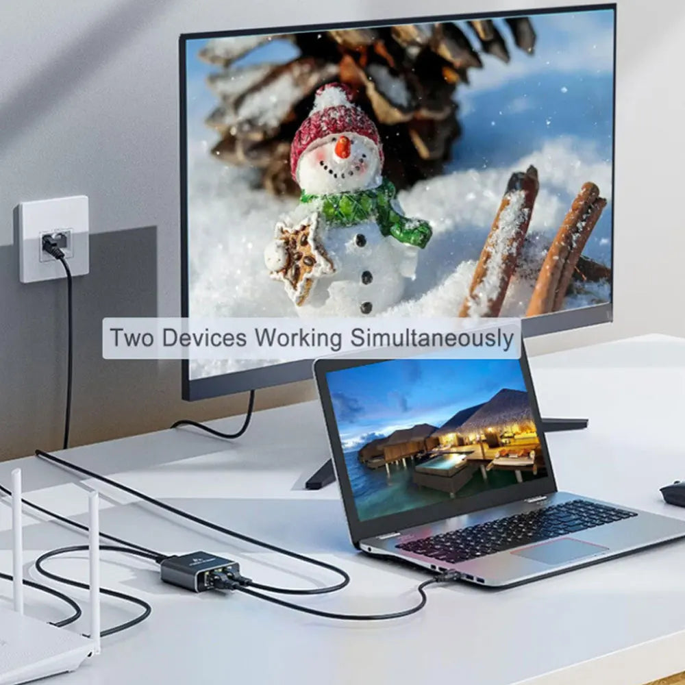 Gigabit Ethernet Switch Rj45 Splitter LAN Gigabit Extension Adapter 1000Mbps Network Connector 1to2 For PC Laptop TV Box Router