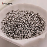 18K Gold Plated Brass Spacer Beads For Jewelry Making Materials,Separators For Beads, Striped Cut Flower Beads For Needlework