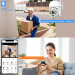 Tuya 4MP PTZ WIFI Network Camera Security Protection Outdoor IP66 Waterproof 5G Dual-band Camera Home Video Surveillance