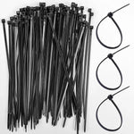 500/100Pcs Wholesale Plastic Nylon Cable Ties Self-locking Cord Straps Adjustable Cables Fastening Loop Home Office Wire Zip Tie