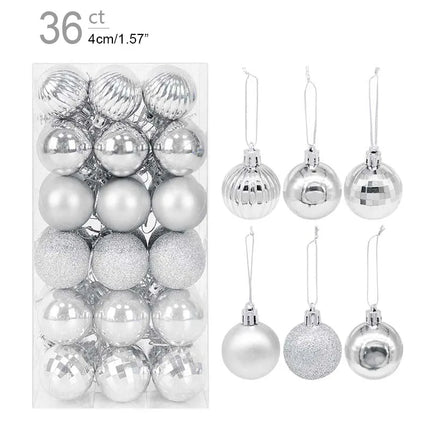1box Christmas Balls Christmas Tree Ornaments Ball Xmas Hanging Tree Pendants Home Party Decor 2026 New Year Gift Noel Navidad