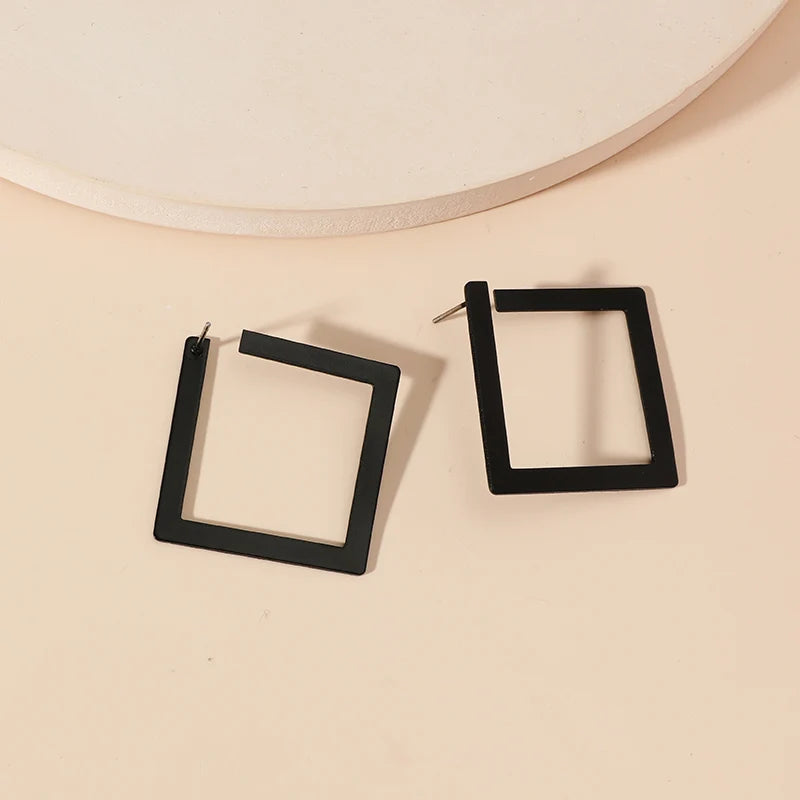 European and American fashion new environmentally friendly personality temperament cool style earrings exaggerated niche design