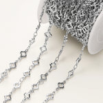 1Meter/Pack 5.5MM 14/18K Gold Plated Brass Rhombus Chain For Jewelry Making Necklace Bracelets Chain Jewelry Making Supplies