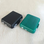 WEIHE 026# Compartments Mini Fishing Tackle Box Fish Lures Hooks Baits Plastic Storage Holder Square Case Pesca