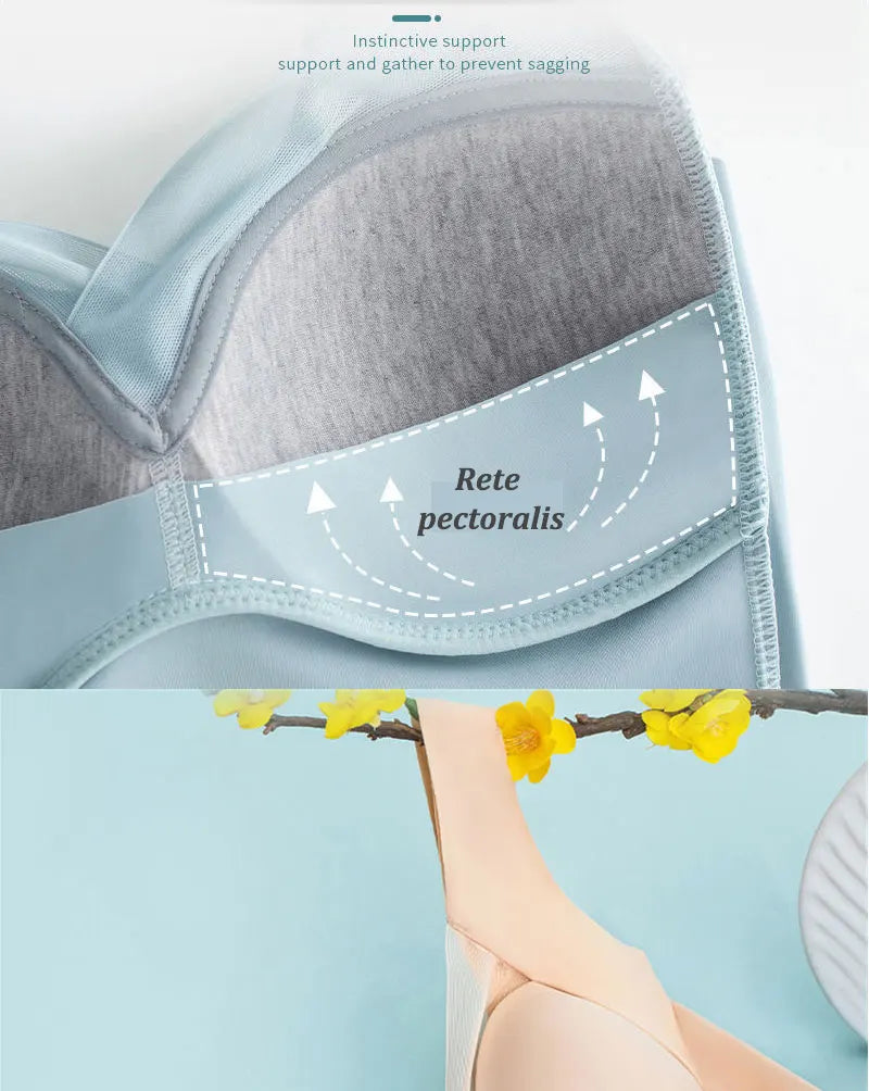 5PCS/Set Women Sexy Bras Full Cup Sports Top Soft Seamless Brassiere Lace Sexy Lingerie V Neck Intimates Underwear Plus Size Bra