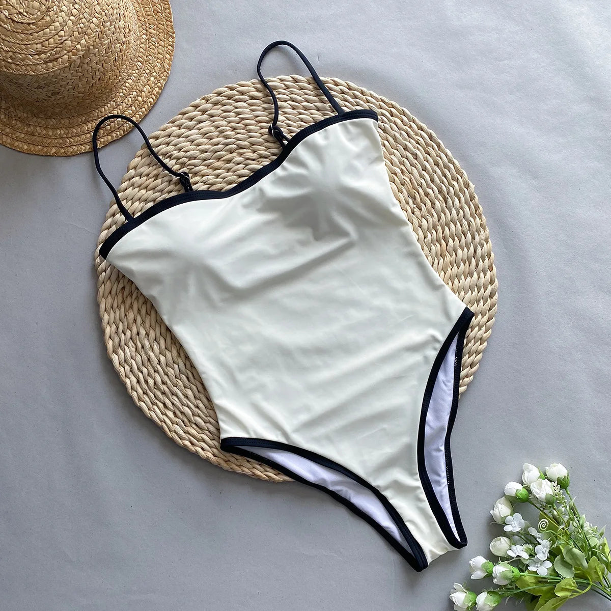 Woman Swimwear 2024 High Waist Bikinis Shorts Women's Swimsuit Luxury Ribbed Two-piece Bathing Suits Summer Bikini Set Swim Suit
