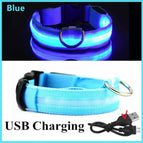Blue USB Charging / S Neck34-41CM