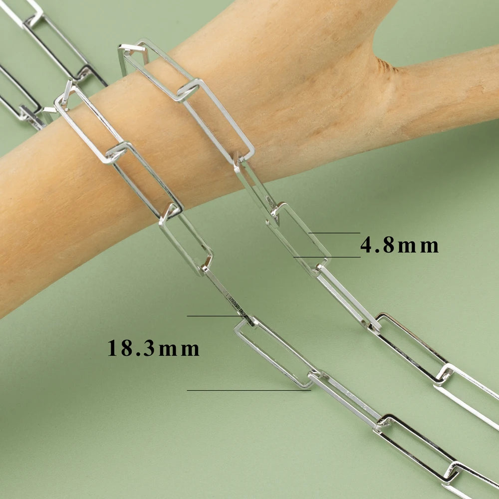 YEGUI C77,diy chain,18k gold rhodium plated,copper,pass REACH,nickel free,jewelry making,charms,diy bracelet necklace,1m/lot