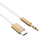 Usb Type C To 3.5mm Aux Audio Cable Headset Speaker Headphone Jack Adapter Car Aux for Samsung S20 Plus Note 20 S21 Ultra Tab S7