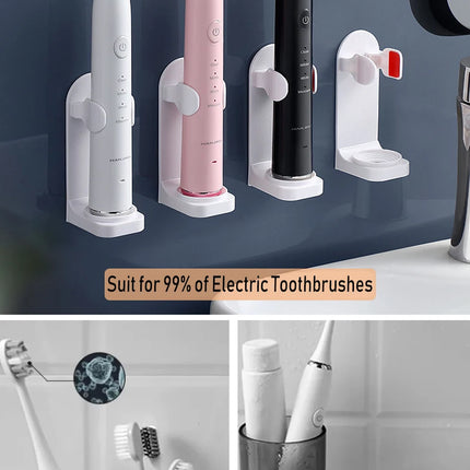 Adjustable Toothbrush Holder Electric Toothbrush Base Silicone Non-slip Wall Mount Brush Body Rack Adapt 99%