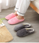 Women Winter Home Fur Slippers Cartoon Cat Non-Slip Soft Warm House Indoor Bedroom Men Couples Boys Girl Memory Foam Floor Shoes