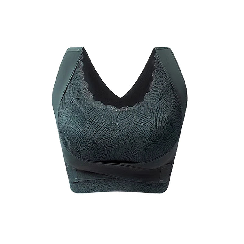 FallSweet Push Up Bra for Women Seamlesss Sport Bras Top Comfort Without Underwire Bralette Sexy Cross Back Bra Brassiere Femme