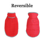 Reversible Pet Jacket Coat Warm Windproof Puppy Clothes Reflective Winter Fleece Dog Outfit For Small Medium Dogs French Bulldog