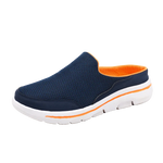 2024 Summer new breathable mesh shoes outdoor non-slip walking shoes comfortable sandals men half slippers casual loafers 35-48