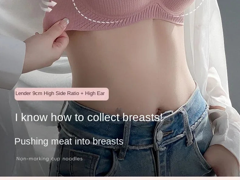 2024 New Push Up Bra for Small Chest  Ultra Thick 6CM Padded No Steel Ring Comfortable & Sexy Lift Lingerie for Flat Chest Women