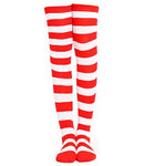 Color Striped Stockings Japanese Over Knee Socks Fashion Women Keep Warm Soks Sexy Slim Long Soks Black White Striped Hosiery