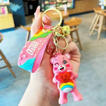 Cartoon Care Bears Movie Ii: A New Generation Popular Accessories, Love Bear Doll Keychains Couple Pendants Halloween Gift