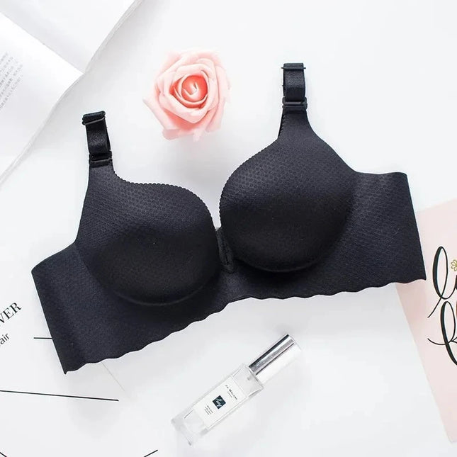 2025 New Extreme Push Up Bra 8cm Pads Small Bust Double Cup Padding Wireless Adjustable Plunge Bra Seamless Lift & Natural Shape