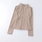 Sports Coat Women's Shirt Yoga Slim Long Sleeve Fast Running Thin Pilates Fitness Suit Top Clothing