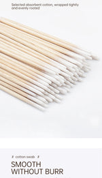 100/300pcs Double Head Cotton Swab Women Makeup Cotton Buds Tip For Medical Wood Sticks Nose Ears Cleaning Health Care Tools