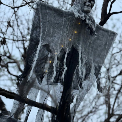 1PCS Halloween Skeleton Ghost Decoration Ghost with LED Halloween decoration LED String Lights for Outdoor Use in Gardens