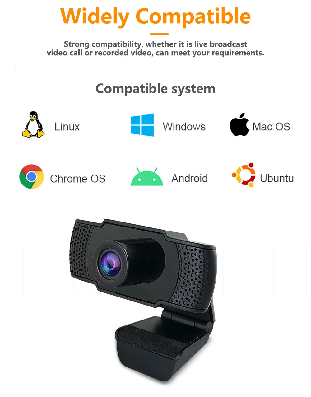 New 1080P Webcam Full HD Web Camera With LED Fill Light Microphone USB Plug Web Cam For PC Computer Mac Laptop Desktop Camera