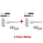 2 Pairs White / 100cm