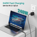 8K USB4 Typ e C Cable 40Gbps 240W PD3.1 QC4.0 For Samung Thunderbolt 4 Fast Charging Cable Thunderbolt3 USB C to C Data Transfer