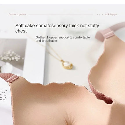 2024 New Push Up Bra for Small Chest  Ultra Thick 6CM Padded No Steel Ring Comfortable & Sexy Lift Lingerie for Flat Chest Women