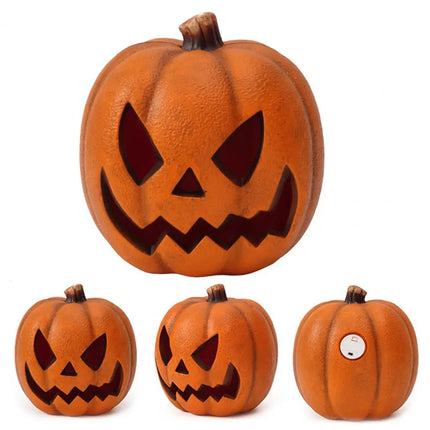 Cute Halloween Decor High-quality Plastic Pumpkin Spooky Halloween Pumpkin Lanterns for Indoor Outdoor Decor Light Up for Party