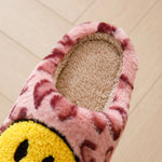 Leopard Fluffy Slippers for Home Smile Designer Platform Shoes Women 2024 Indoor Plush Sliders Warm Flats Chic Winter Footwear
