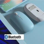 Colorful Bluetooth Mouse, Silent Wireless Mouse, Single-Mode Battery, Office Business Mouse Suitable for Various Laptops