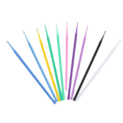 100PCS Disposable MicroBrush Eyelashes Extension Individual Lash Removing Swab Micro Brush For Eyelash Extension Tools