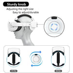 HUNDAI Design For Meta Quest 2/Oculus Quest 2 Elite Strap Adjustable Head Strap